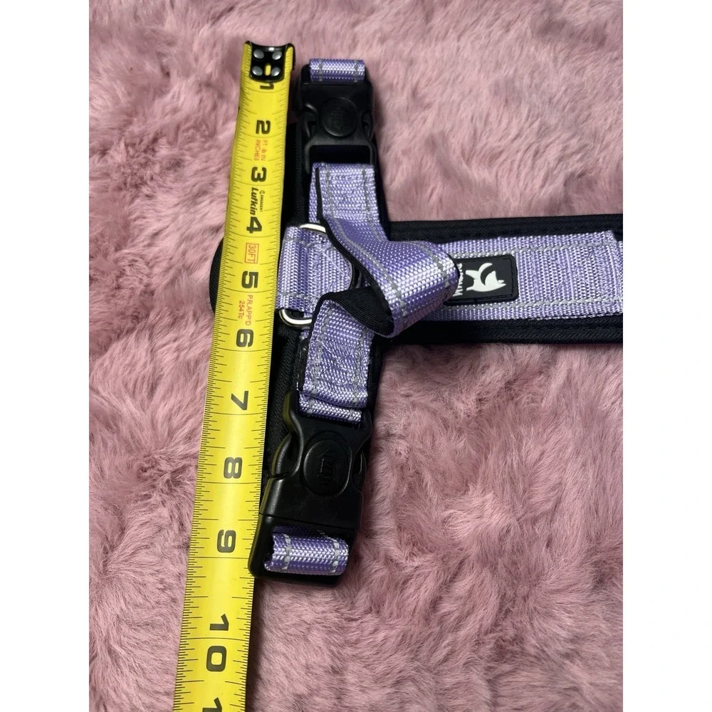 Reflective‎ Stitches Chest Back Traction Rope Pet Outdoor Walking Size M Purple
